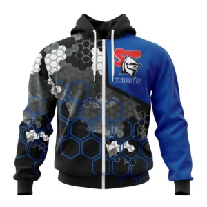 Newcastle Knights NRL Zipper Hoodie 3D Print, Personalize Name and Number NRL108061625805