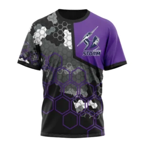Melbourne Storm NRL T-Shirt 3D Print, Personalize Name and Number NRL108061625813
