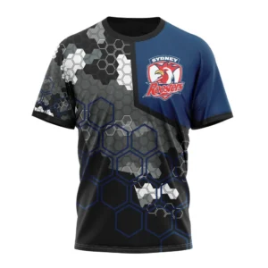 Sydney Roosters NRL T-Shirt 3D Print, Personalize Name and Number NRL108061625816