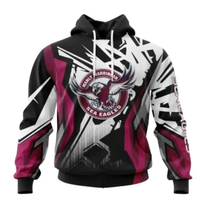 Manly Warringah Sea Eagles NRL Hoodie 3D Print, Personalize Name and Number NRL108061625835