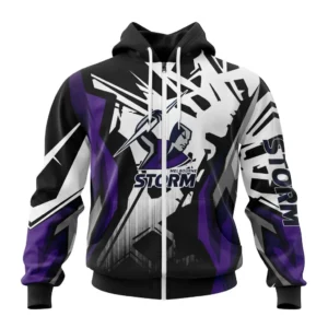 Melbourne Storm NRL Zipper Hoodie 3D Print, Personalize Name and Number NRL108061625836