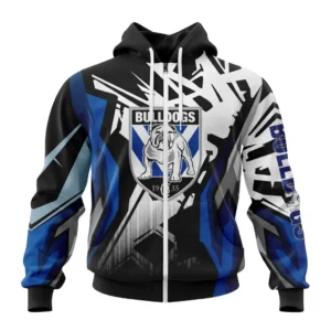 Canterbury-Bankstown Bulldogs NRL Zipper Hoodie 3D Print, Personalize Name and Number NRL108061625840