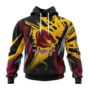 Brisbane Broncos NRL Hoodie 3D Print, Personalize Name and Number NRL108061625841