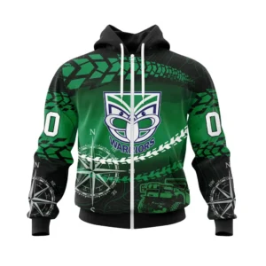 New Zealand Warriors NRL Zipper Hoodie 3D Print, Personalize Name and Number NRL108061625849