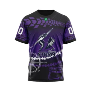 Melbourne Storm NRL T-Shirt 3D Print, Personalize Name and Number NRL108061625851