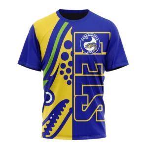 Parramatta Eels NRL T-Shirt 3D Print, Personalize Name and Number NRL108061625880