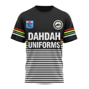 Penrith Panthers Retro NRL T-Shirt 3D Print, Personalize Name and Number NRL108061625905