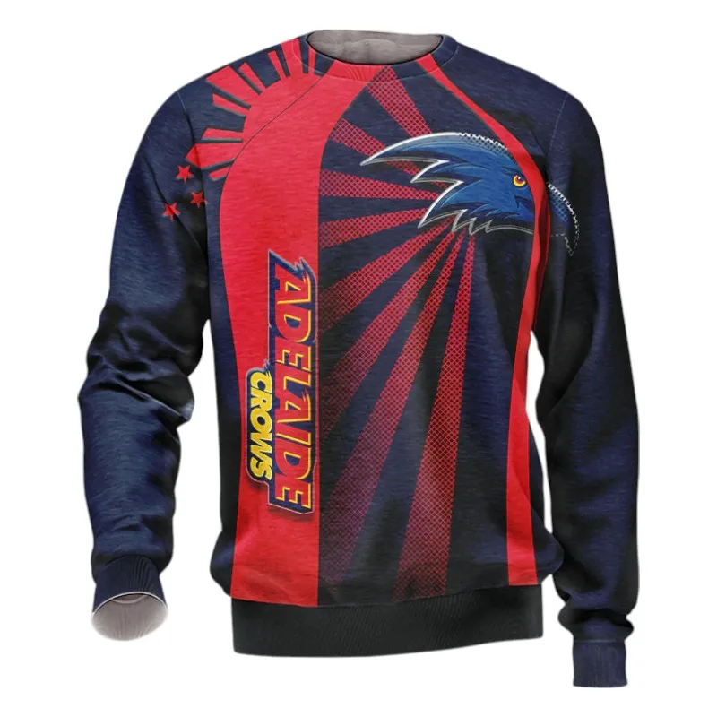 Adelaide Crows Sweatshirt 3D Print, All Over Print Sweatshirt Adelaide Crows AFL127062125678