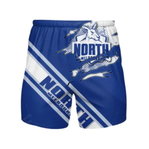 North Melbourne FC Beach Shorts 3D Print, All Over Print Hawaiian Shorts North Melbourne FC AFL132062125447
