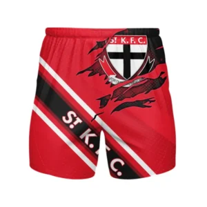 St Kilda FC Beach Shorts 3D Print, All Over Print Hawaiian Shorts St Kilda FC AFL132062125448