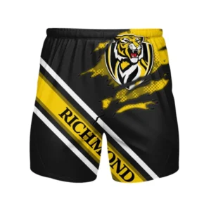 Richmond Tigers Beach Shorts 3D Print, All Over Print Hawaiian Shorts Richmond Tigers AFL132062125452
