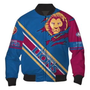 Brisbane Lions Bomber Jacket 3D Print, All Over Print Bomber Jacket Brisbane Lions AFL132062125458