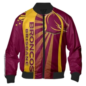 Brisbane Broncos Bomber Jacket 3D Print, All Over Print Bomber Jacket Brisbane Broncos NRL122062125333