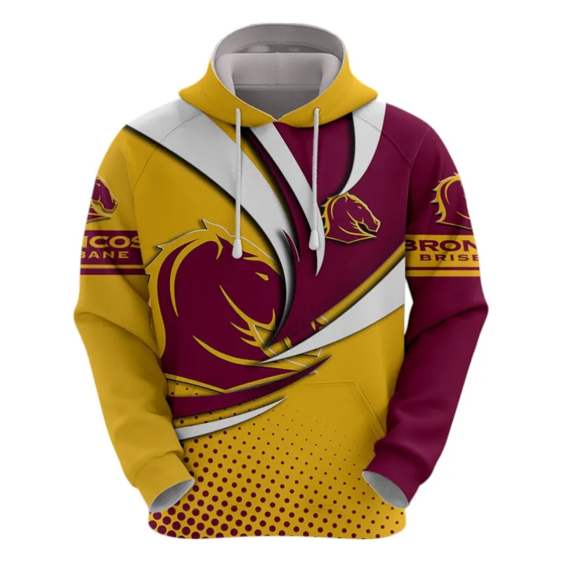 Brisbane Broncos Hoodie 3D Print, All Over Print Hoodie Brisbane Broncos NRL123062125792
