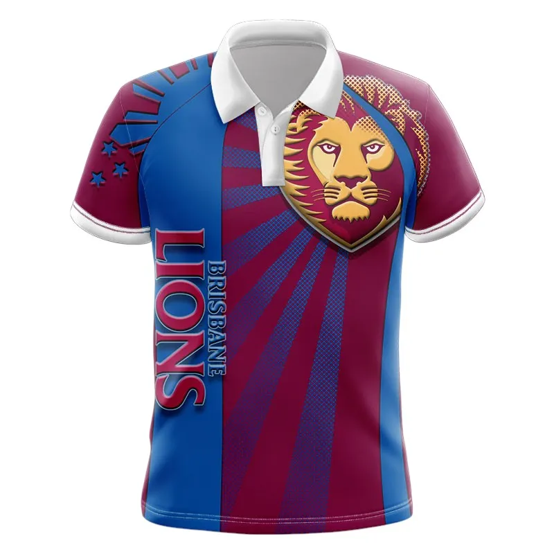 Brisbane Lions Polo Shirt 3D Print, All Over Print Polo Shirt Brisbane Lions AFL127062125669