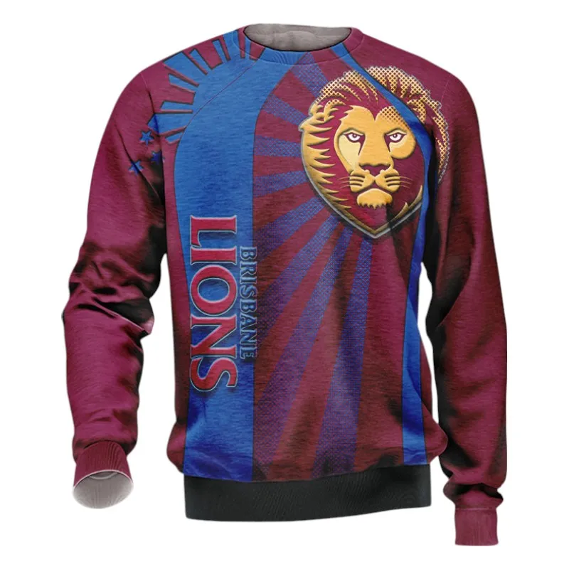 Brisbane Lions Sweatshirt 3D Print, All Over Print Sweatshirt Brisbane Lions AFL127062125669