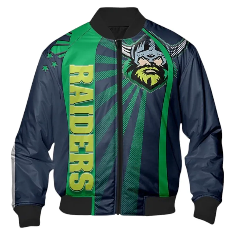 Canberra Raiders Bomber Jacket 3D Print, All Over Print Bomber Jacket Canberra Raiders NRL122062125334