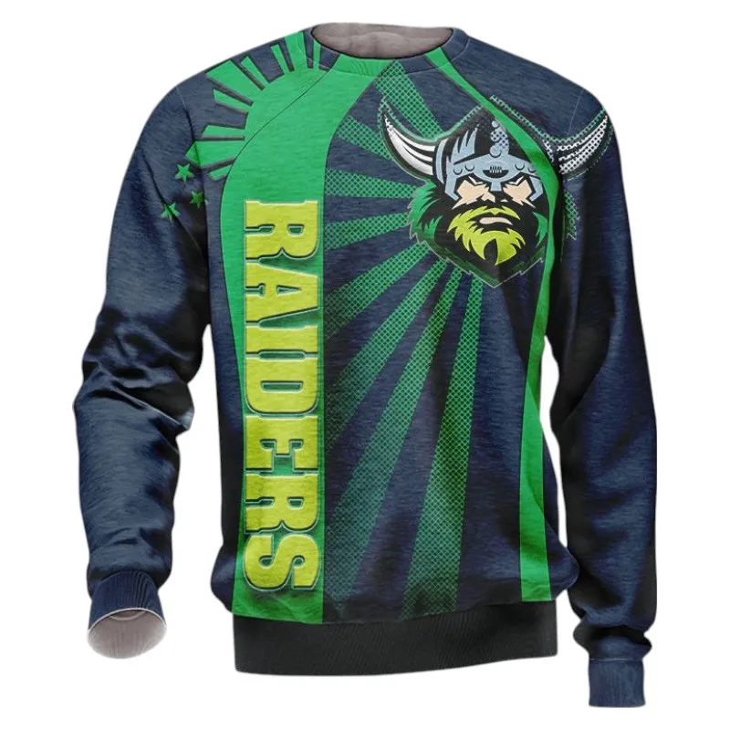 Canberra Raiders Sweatshirt 3D Print, All Over Print Sweatshirt Canberra Raiders NRL122062125334