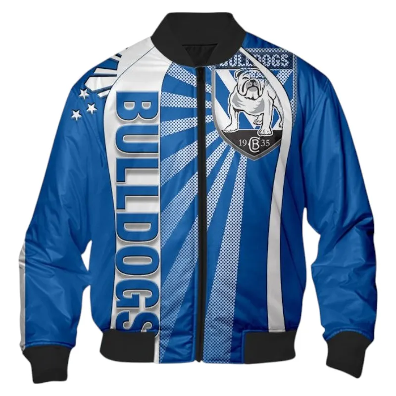 Canterbury Bankstown Bulldogs Bomber Jacket 3D Print, All Over Print Bomber Jacket Canterbury Bankstown Bulldogs NRL122062125335