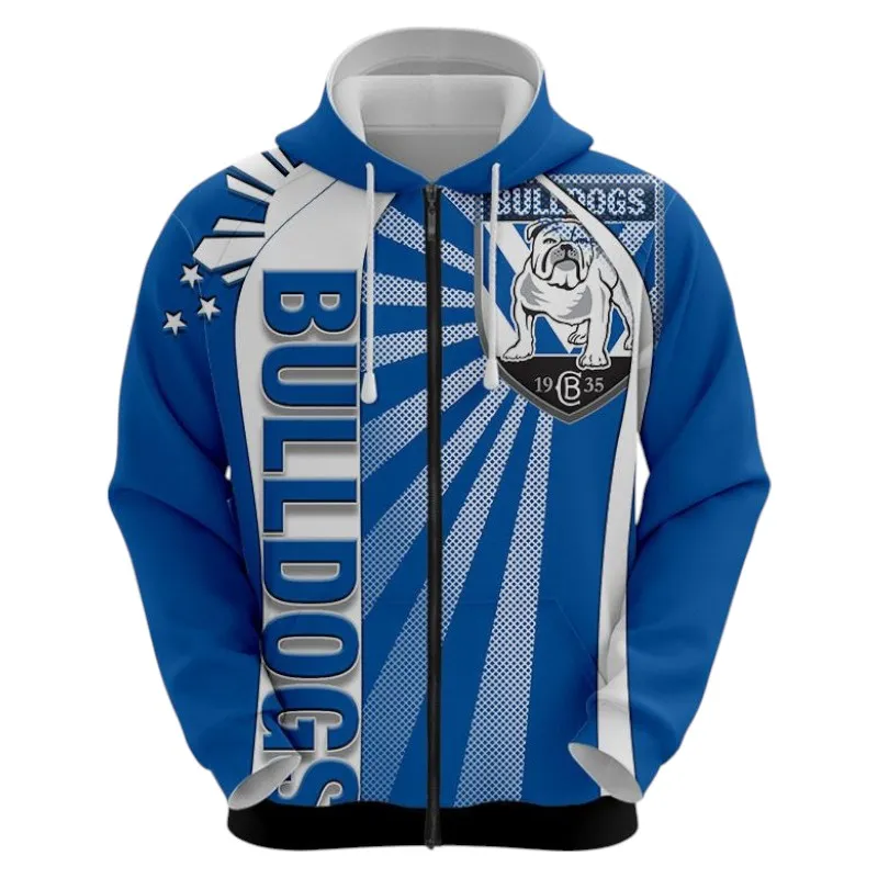 Canterbury Bankstown Bulldogs Zipper Hoodie 3D Print, All Over Print Zipper Hoodie Canterbury Bankstown Bulldogs NRL122062125335
