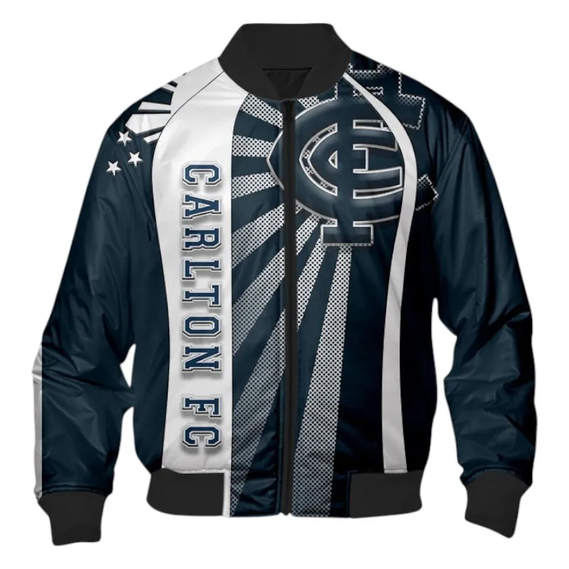 Carlton Football Club Bomber Jacket 3D Print, All Over Print Bomber Jacket Carlton Football Club AFL127062125681