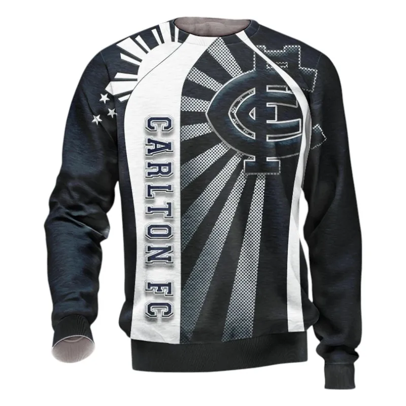 Carlton Football Club Sweatshirt 3D Print, All Over Print Sweatshirt Carlton Football Club AFL127062125681