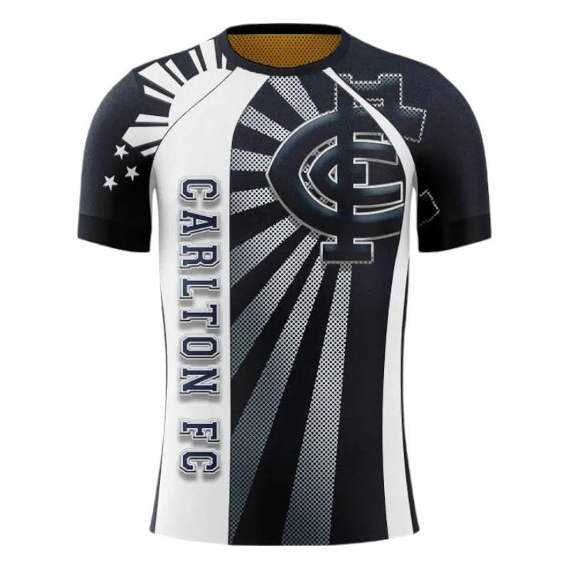 Carlton Football Club T-Shirt 3D Print, All Over Print T-Shirt Carlton Football Club AFL127062125681