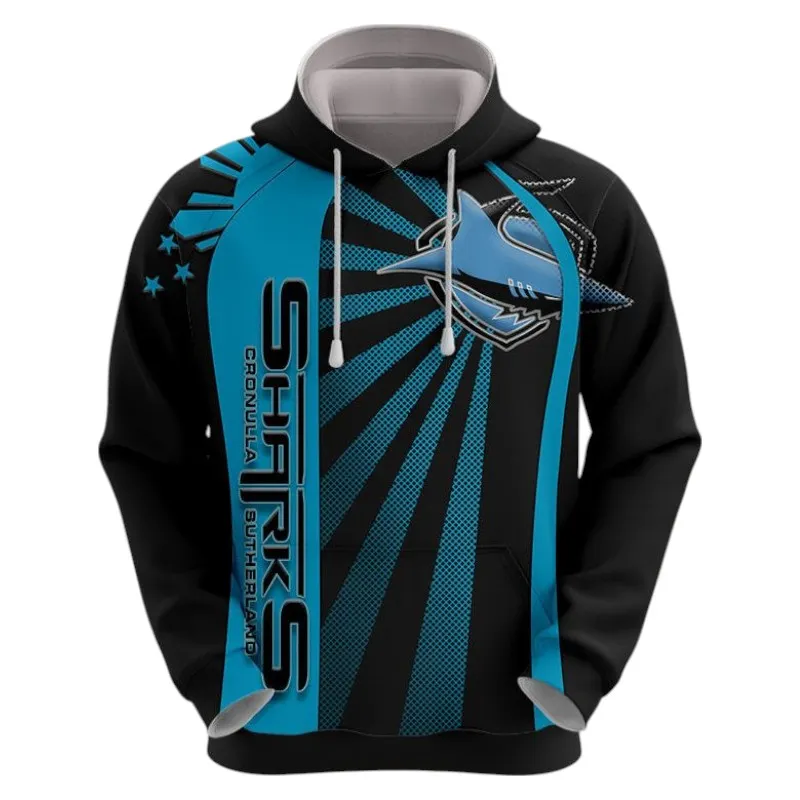 Cronulla Sharks Hoodie 3D Print, All Over Print Hoodie Cronulla Sharks NRL122062125336