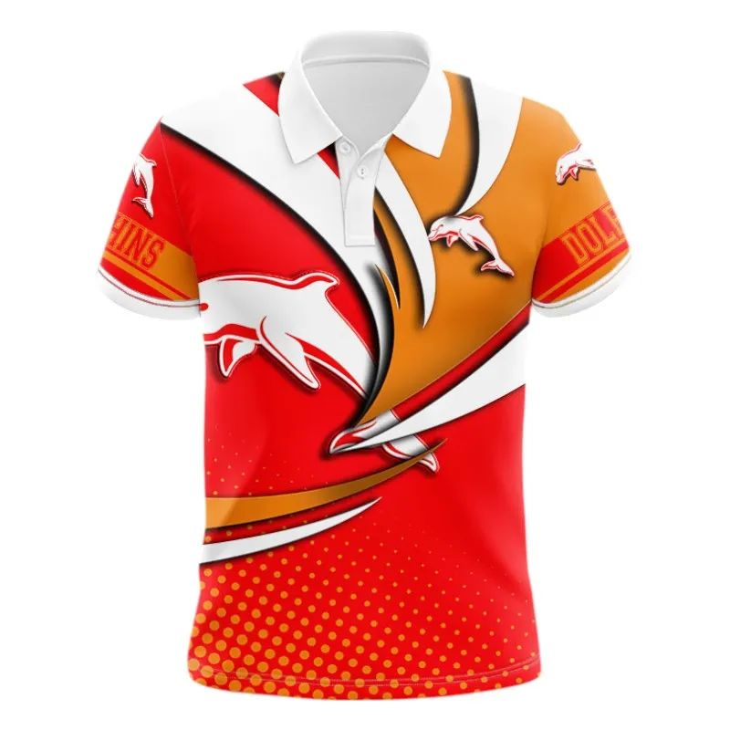 Dolphins NRL Polo Shirt 3D Print, All Over Print Polo Shirt Dolphins NRL NRL123062125780