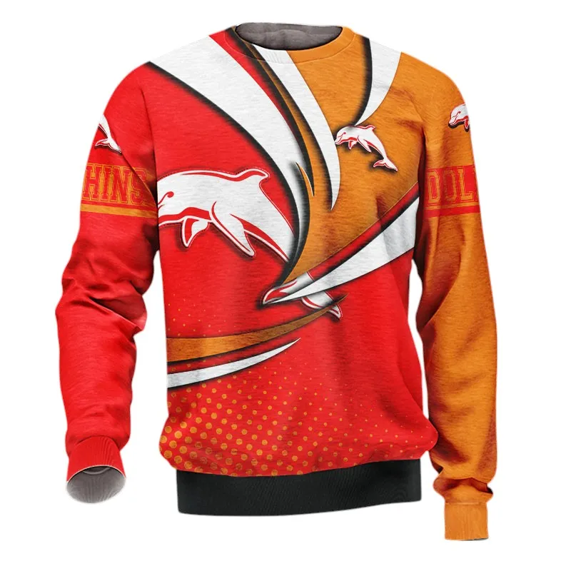 Dolphins NRL Sweatshirt 3D Print, All Over Print Sweatshirt Dolphins NRL NRL123062125780