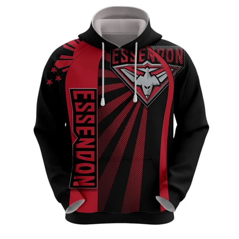 Essendon Football Club Hoodie 3D Print, All Over Print Hoodie Essendon Football Club AFL127062125674