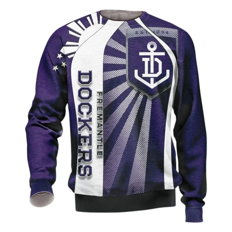 Fremantle Football Club Sweatshirt 3D Print, All Over Print Sweatshirt Fremantle Football Club AFL127062125670