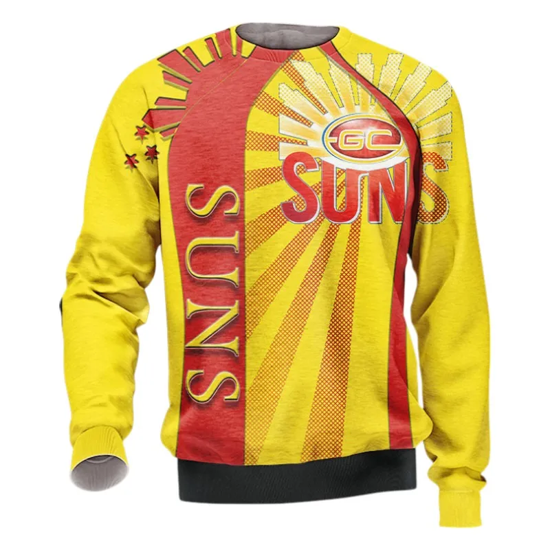 Gold Coast Suns Sweatshirt 3D Print, All Over Print Sweatshirt Gold Coast Suns AFL127062125675