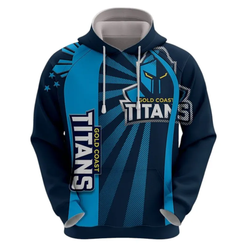 Gold Coast Titans Hoodie 3D Print, All Over Print Hoodie Gold Coast Titans NRL122062125338