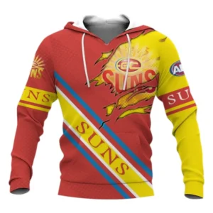 Gold Coast Suns Hoodie 3D Print, All Over Print Hoodie Gold Coast Suns AFL132062125446