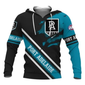 Port Adelaide Power Hoodie 3D Print, All Over Print Hoodie Port Adelaide Power AFL132062125456