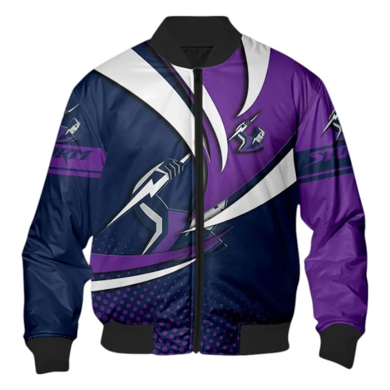 Melbourne Storm Bomber Jacket 3D Print, All Over Print Bomber Jacket Melbourne Storm NRL123062125789