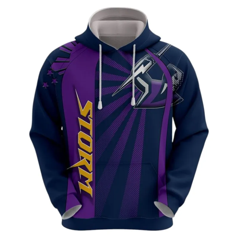 Melbourne Storm Hoodie 3D Print, All Over Print Hoodie Melbourne Storm NRL122062125340