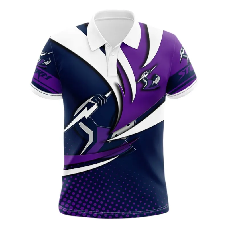 Melbourne Storm Polo Shirt 3D Print, All Over Print Polo Shirt Melbourne Storm NRL123062125789