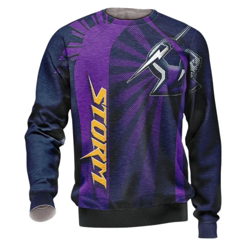 Melbourne Storm Sweatshirt 3D Print, All Over Print Sweatshirt Melbourne Storm NRL122062125340