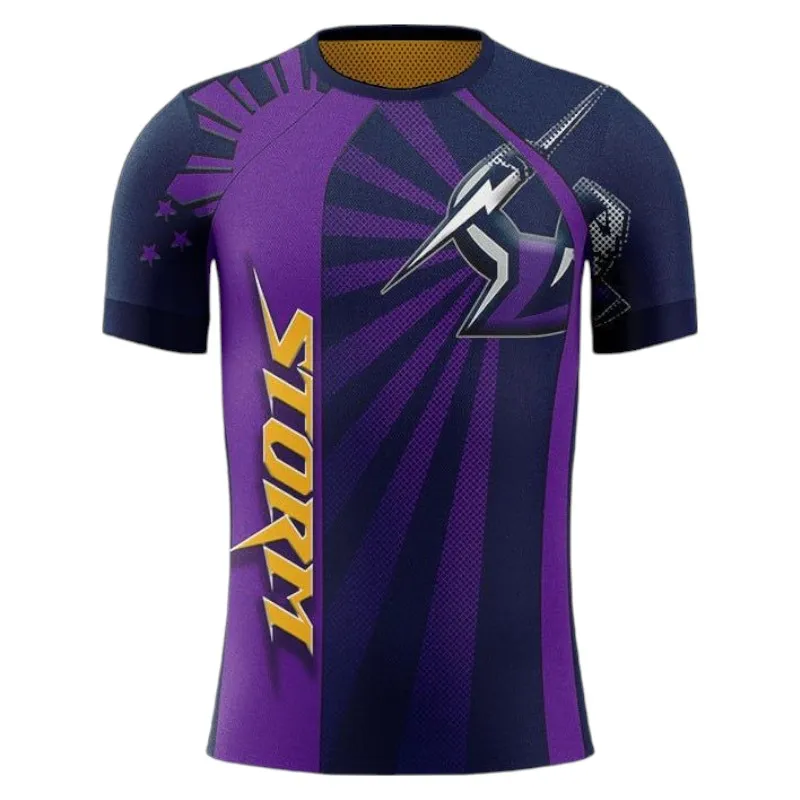 Melbourne Storm T-Shirt 3D Print, All Over Print T-Shirt Melbourne Storm NRL122062125340