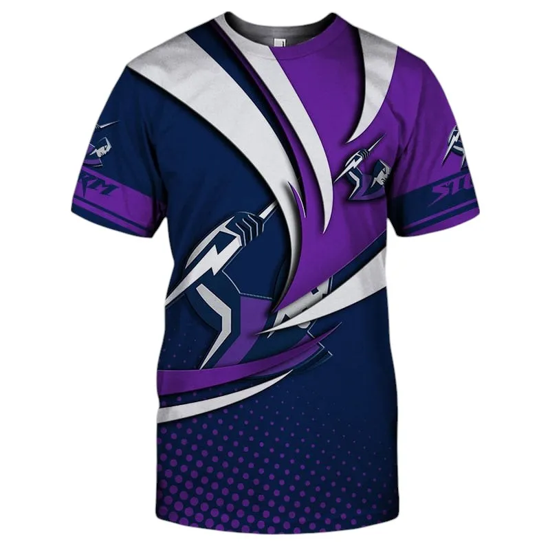 Melbourne Storm T-Shirt 3D Print, All Over Print T-Shirt Melbourne Storm NRL123062125789