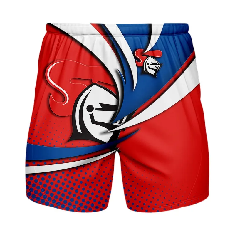 Newcastle Knights Beach Shorts 3D Print, All Over Print Hawaiian Shorts Newcastle Knights NRL123062125785