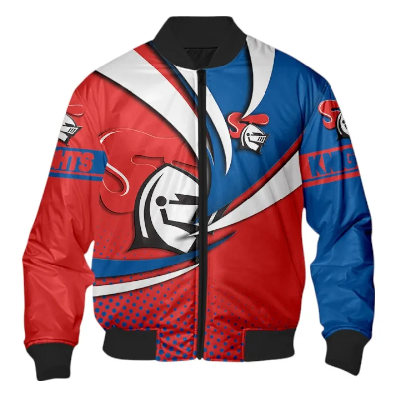 Newcastle Knights Bomber Jacket 3D Print, All Over Print Bomber Jacket Newcastle Knights NRL123062125785