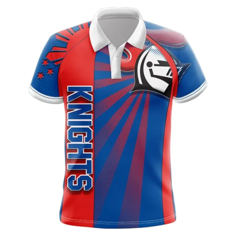 Newcastle Knights Polo Shirt 3D Print, All Over Print Polo Shirt Newcastle Knights NRL122062125342