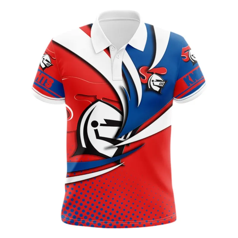Newcastle Knights Polo Shirt 3D Print, All Over Print Polo Shirt Newcastle Knights NRL123062125785