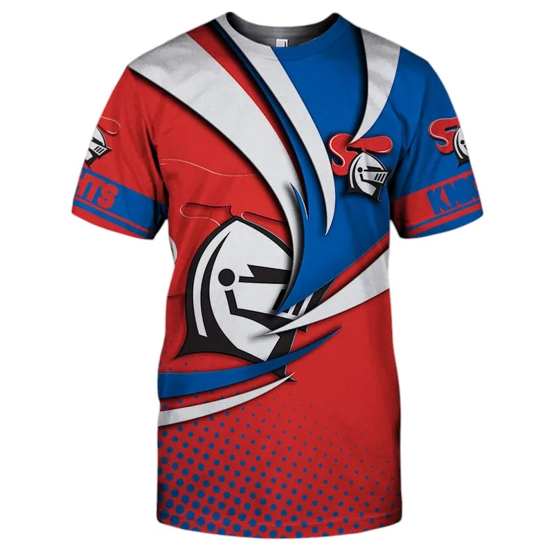 Newcastle Knights T-Shirt 3D Print, All Over Print T-Shirt Newcastle Knights NRL123062125785