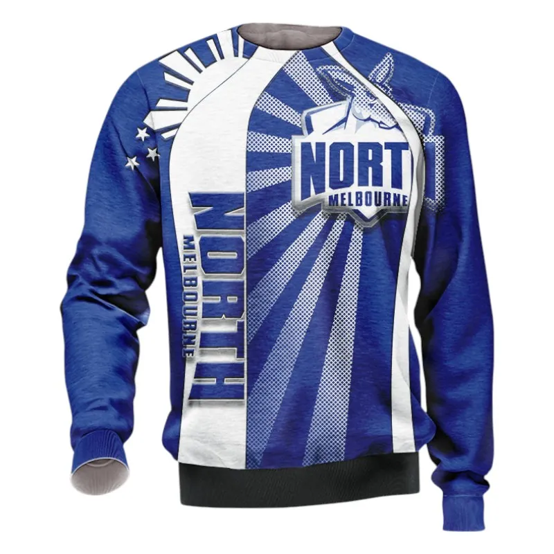 North Melbourne FC Sweatshirt 3D Print, All Over Print Sweatshirt North Melbourne FC AFL127062125680