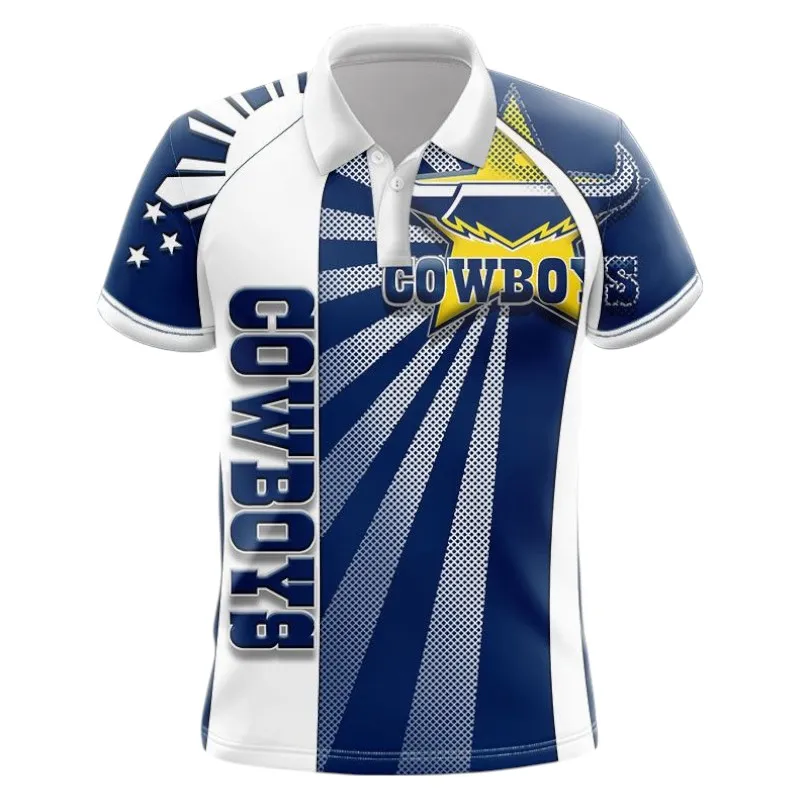 North Queensland Cowboys Polo Shirt 3D Print, All Over Print Polo Shirt North Queensland Cowboys NRL122062125343