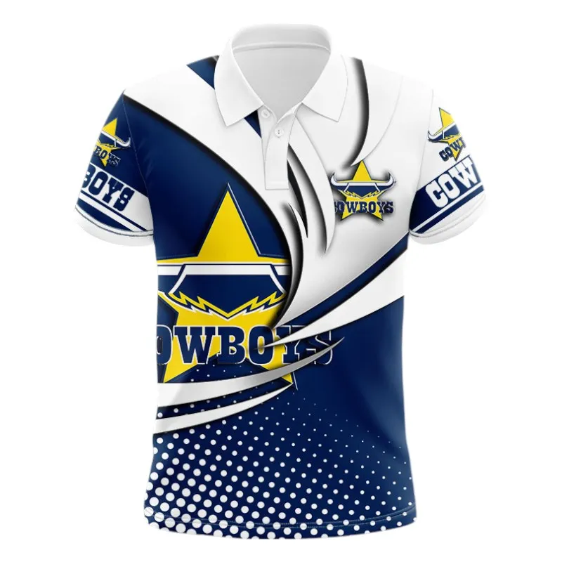 North Queensland Cowboys Polo Shirt 3D Print, All Over Print Polo Shirt North Queensland Cowboys NRL123062125783